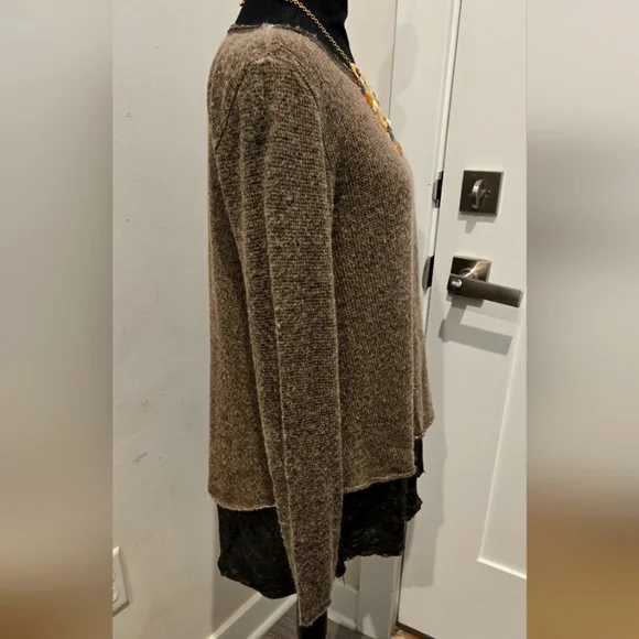 Anthropologie Belle France Brown Sweater! - Picture 4 of 7